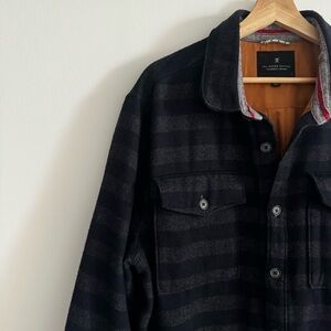 Roark Revival Faller Flannel by Raph Heavyweight Striped Button Shacket Men’s XL